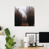 Fallende Bannacküberwucherung Poster (Heimbüro)