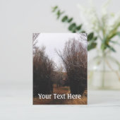 Fallende Bannacküberwucherung Postkarte (Stehend Vorderseite)