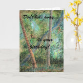 Fallende Baum Geburtstagskarte Karte (Gelbe Blume)