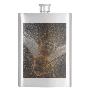 Fallende Bienen sind magisch Flachmann