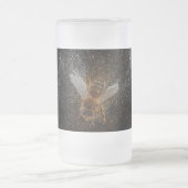 Fallende Bienen sind magisch Mattglas Bierglas (Mittel)