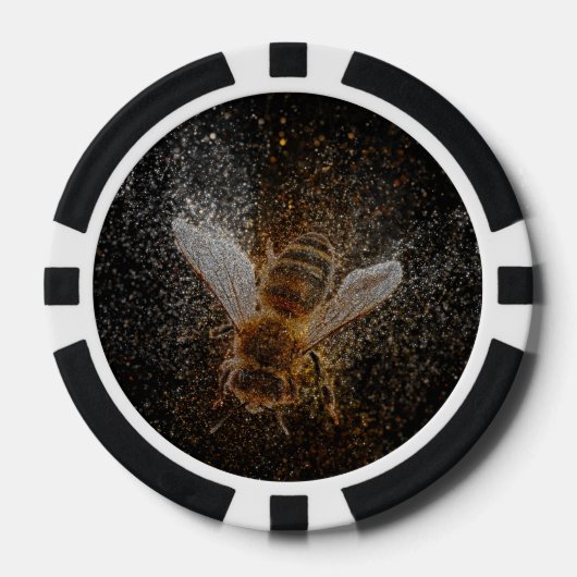 Fallende Bienen sind magisch Pokerchips (Vorderseite)