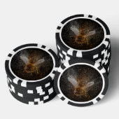 Fallende Bienen sind magisch Pokerchips (Stapel)