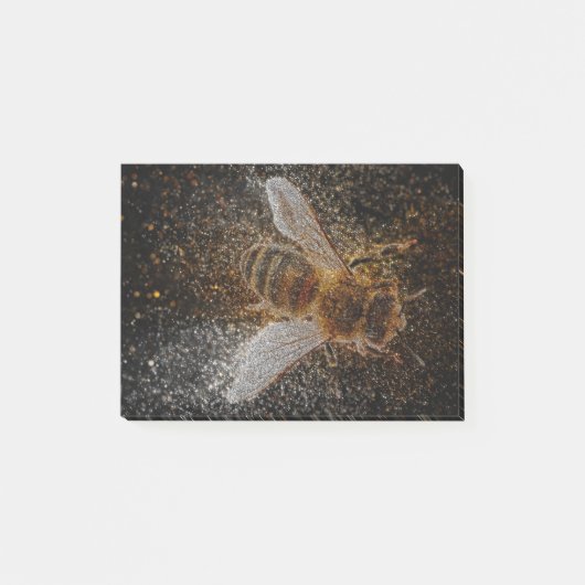 Fallende Bienen sind magisch Post-it Klebezettel (Vorderseite)