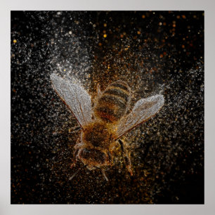 Fallende Bienen sind magisch Poster