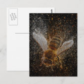 Fallende Bienen sind magisch Postkarte (Vorne/Hinten)