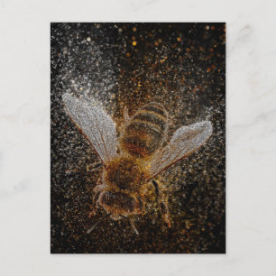 Fallende Bienen sind magisch Postkarte