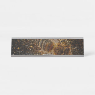 Fallende Bienen sind magisch Schreibtischnamensplakette