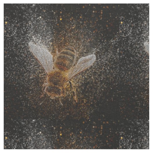 Fallende Bienen sind magisch Stoff (Nahaufnahme)