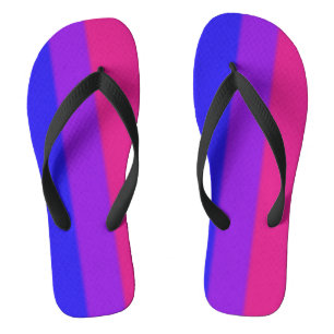 Fallende Bisexuelle Flagge Version 2 Badesandalen