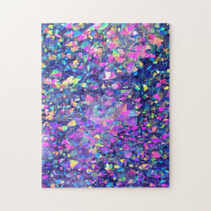 Fallende Blasen Kristalle Puzzle