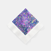 Fallende Blasen Kristalle Serviette (Ecke)