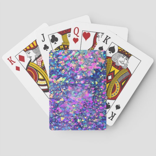 Fallende Blasen-Kristalle Spielkarten (Rückseite)