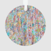 Fallende Blätter Akrylverzierung Ornament (Rückseite)