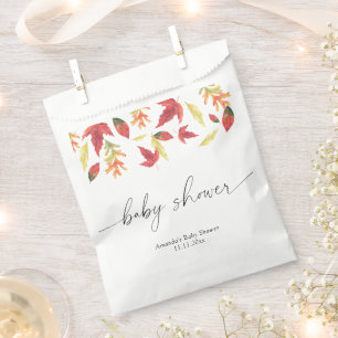 Fallende Blätter Babydusche Geschenktütchen