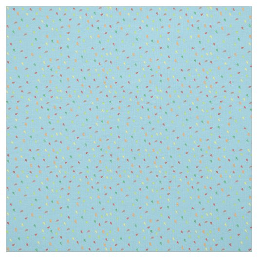 Fallende Blätter - Blau Stoff (Muster)