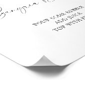 Fallende Blätter Brautparty - Sangria Bar Poster (Ecke)