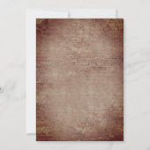 Fallende Blätter Brick String Lights Herbsthochzei Einladung (Rückseite)