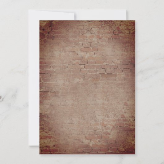 Fallende Blätter Brick String Lights Herbsthochzei Einladung (Rückseite)