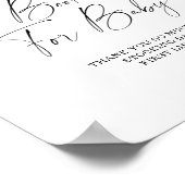 Fallende Blätter - Bücher für Babyposter Poster (Ecke)