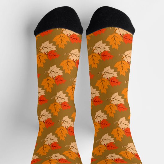 Fallende Blätter Crew Socks Socken (Oben)
