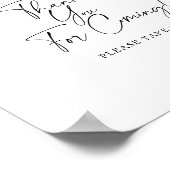 Fallende Blätter - Danke, dass du gekommen bist Poster (Ecke)