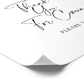 Fallende Blätter - Danke, dass du gekommen bist Poster (Ecke)