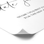 Fallende Blätter - datierende Nachtgedanken. Datum Poster (Ecke)