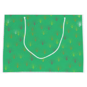 Fallende Blätter des Herbstes Große Geschenktüte (Vorderseite)