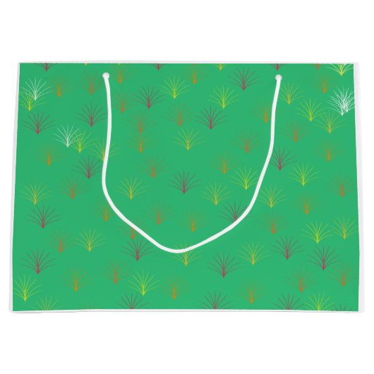 Fallende Blätter des Herbstes Große Geschenktüte (Vorderseite)