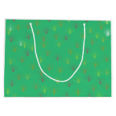 Fallende Blätter des Herbstes Große Geschenktüte (Rückseite)