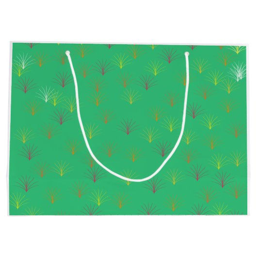 Fallende Blätter des Herbstes Große Geschenktüte (Rückseite)