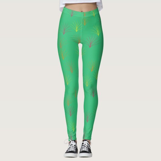 Fallende Blätter des Herbstes Leggings (Vorderseite)