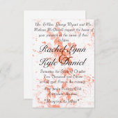 Fallende Blätter Einladung (Vorne/Hinten)