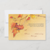 Fallende Blätter - Einladungen für den Herbst Empf (Vorderseite)