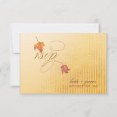 Fallende Blätter - Einladungen für den Herbst Empf (Rückseite)