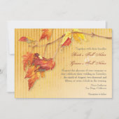 Fallende Blätter - Einladungen zur Hochzeit im Her (Vorderseite)