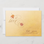 Fallende Blätter - Einladungen zur Hochzeit im Her (Rückseite)