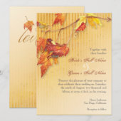 Fallende Blätter - Einladungen zur Hochzeit im Her (Vorne/Hinten)