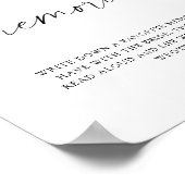 Fallende Blätter - Erinnerungen mit der Braut Poster (Ecke)