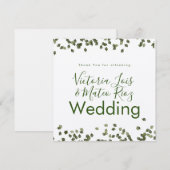 Fallende Blätter Fall Danke Rustikale Hochzeit (Vorne/Hinten)