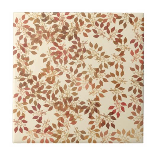 Fallende Blätter Fliese (Vorderseite)