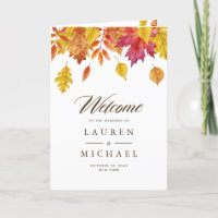 Fallende Blätter Garland Herbsthochzettel