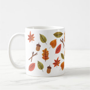 Fallende Blätter Gemütliche Herbstkaffee-Tasse Kaffeetasse