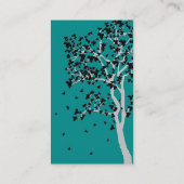 Fallende Blätter ~ Geschäfts-Karten Visitenkarte (Rückseite)