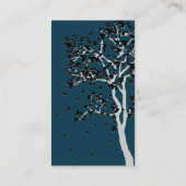 Fallende Blätter ~ Geschäfts-Karten Visitenkarte (Rückseite)