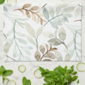 Fallende Blätter Geschirrtuch (Gefaltet)