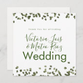 Fallende Blätter Herbst Herbst Danke Hochzeit (Vorne/Hinten)