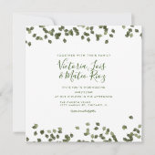 Fallende Blätter Herbst Rustikale Hochzeit (Vorderseite)