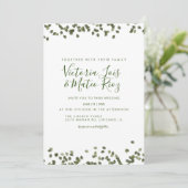 Fallende Blätter Herbst Wasserfarbenhochzeit Einladung (Stehend Vorderseite)